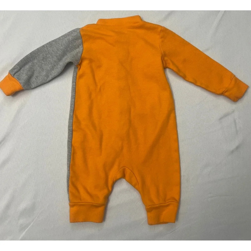 Gen2 Tennessee Volunteers Baby Romper 0-3M Orange Gray Snap Front Long Sleeve